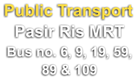 Pasir Ris MRT Bus no. 6, 9, 19, 59, 89 & 109 Public Transport
